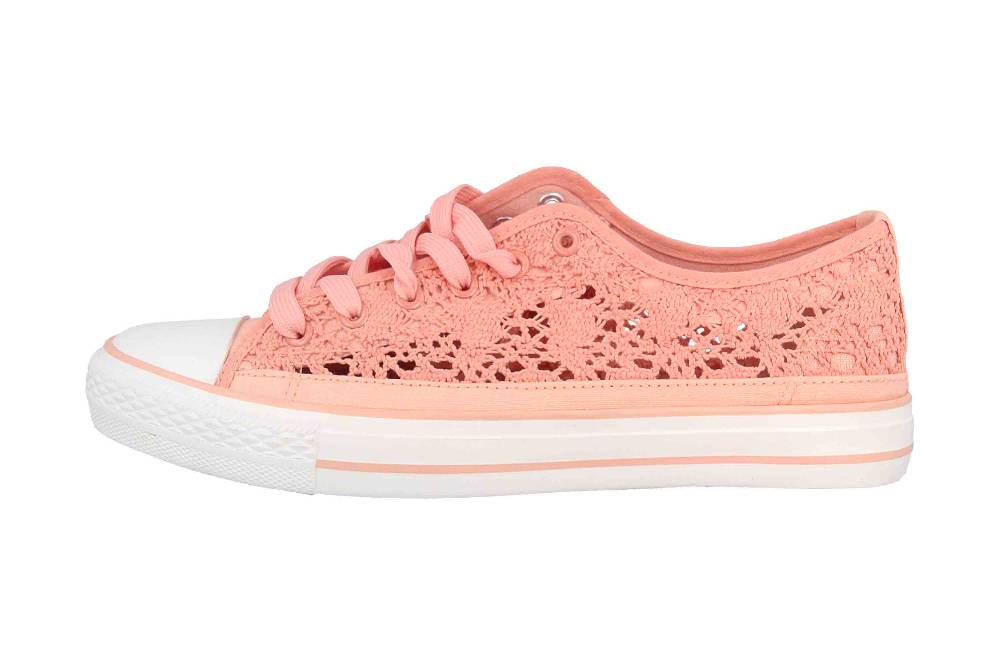 Fitters Footwear Nina Sneaker in Übergrößen Rosa 2.876922 Coral große Damenschuhe