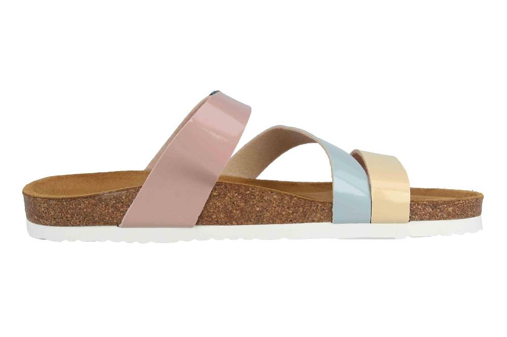 Fitters Footwear Pantoletten In Übergrößen Grün 2TM12002 Alice Mint Große Damenschuhe