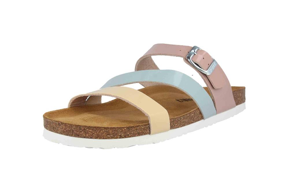 Fitters Footwear Pantoletten In Übergrößen Grün 2TM12002 Alice Mint Große Damenschuhe