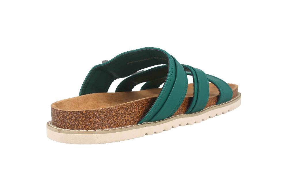 Fitters Footwear Pantoletten In Übergrößen Grün 2TM12004 Camille Green Große Damenschuhe