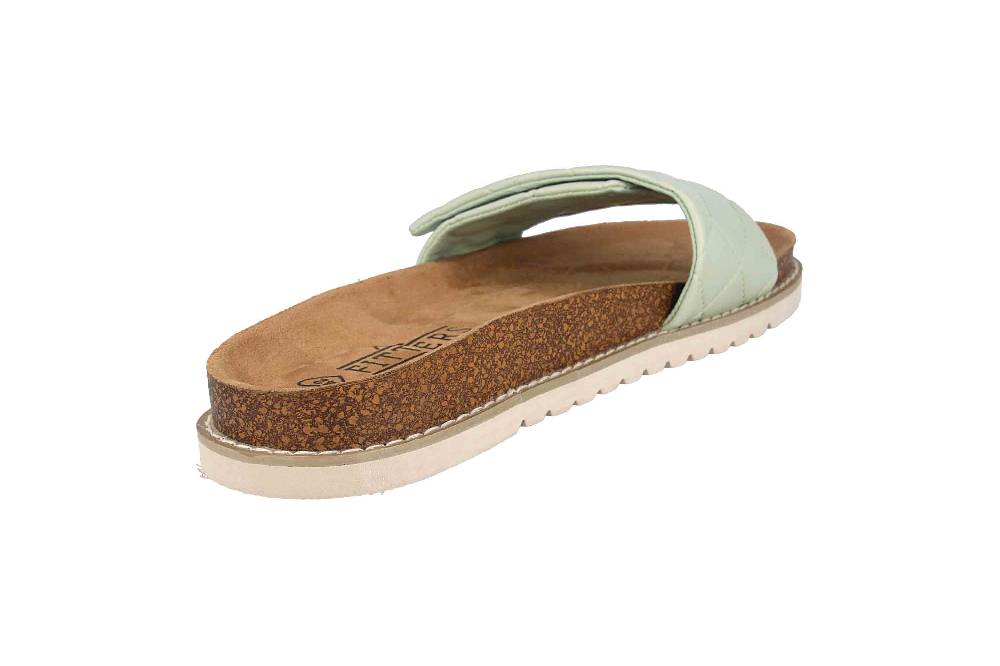 Fitters Footwear Pantoletten In Übergrößen Grün 2TM12001 Jade Mint Große Damenschuhe