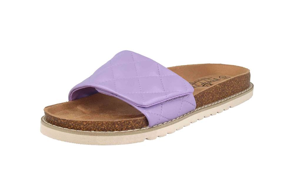 Fitters Footwear Pantoletten In Übergrößen Lila 2TM12001 Jade Lilac Große Damenschuhe