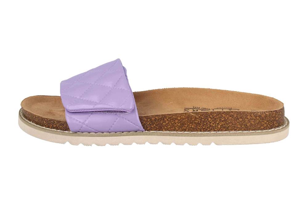 Fitters Footwear Pantoletten in Übergrößen Lila 2TM12001 Jade Lilac große Damenschuhe