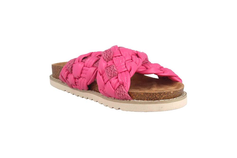 Fitters Footwear Pantoletten In Übergrößen Pink 2TM12002 Alice Fuchsia Große Damenschuhe