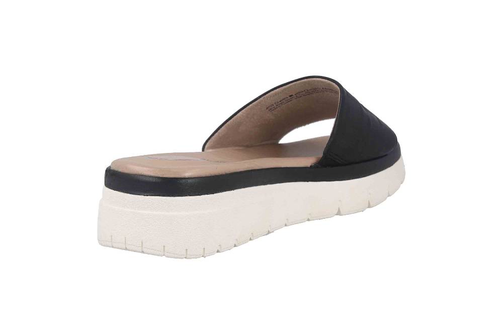 Fitters Footwear Pantoletten In Übergrößen Schwarz 2TM12001 Jade Black Große Damenschuhe