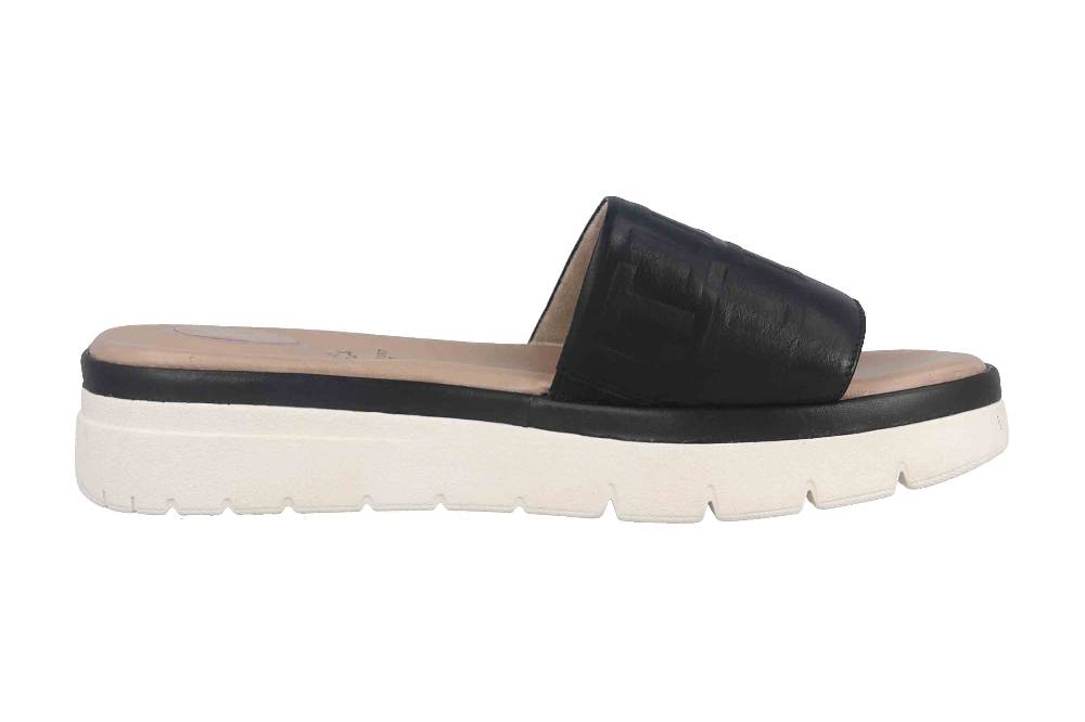 Fitters Footwear Pantoletten In Übergrößen Schwarz 2TM12001 Jade Black Große Damenschuhe