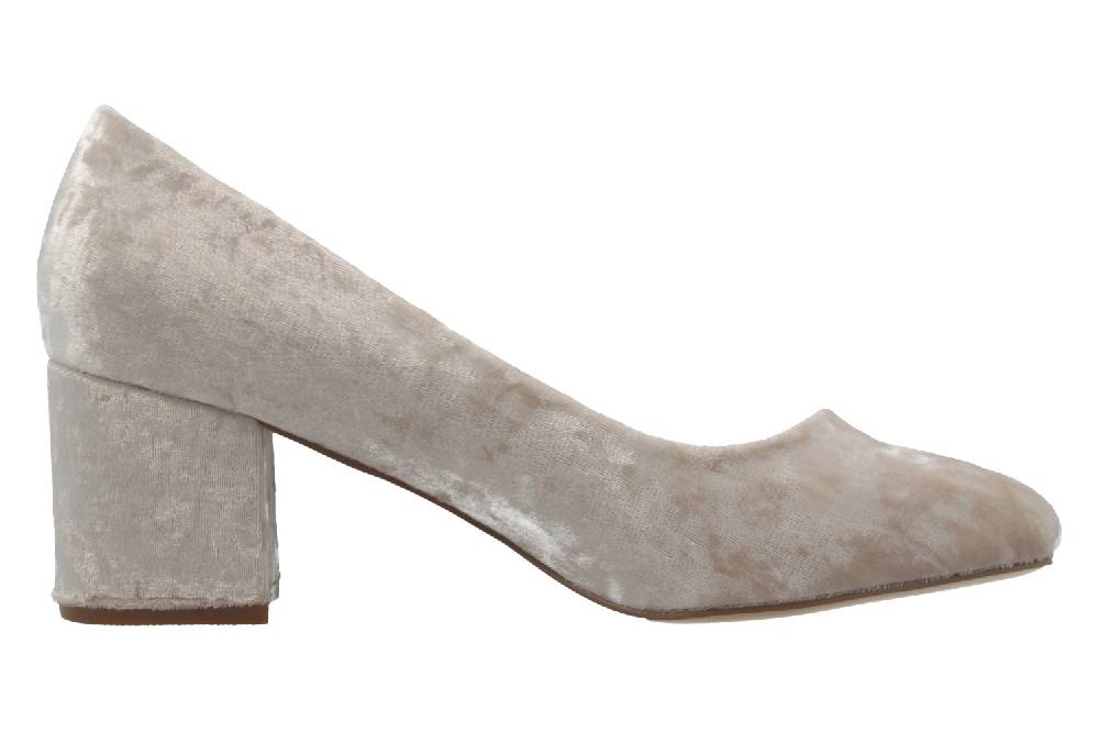 Fitters Footwear Pumps In Übergrößen Beige 2.978609 Sesy Beige Velvet Große Damenschuhe