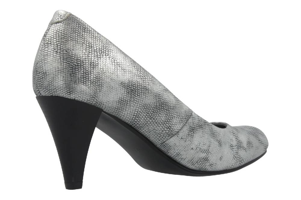 Fitters Footwear Pumps In Übergrößen Silber 2.469201 Silver PU Metallic Große Damenschuhe