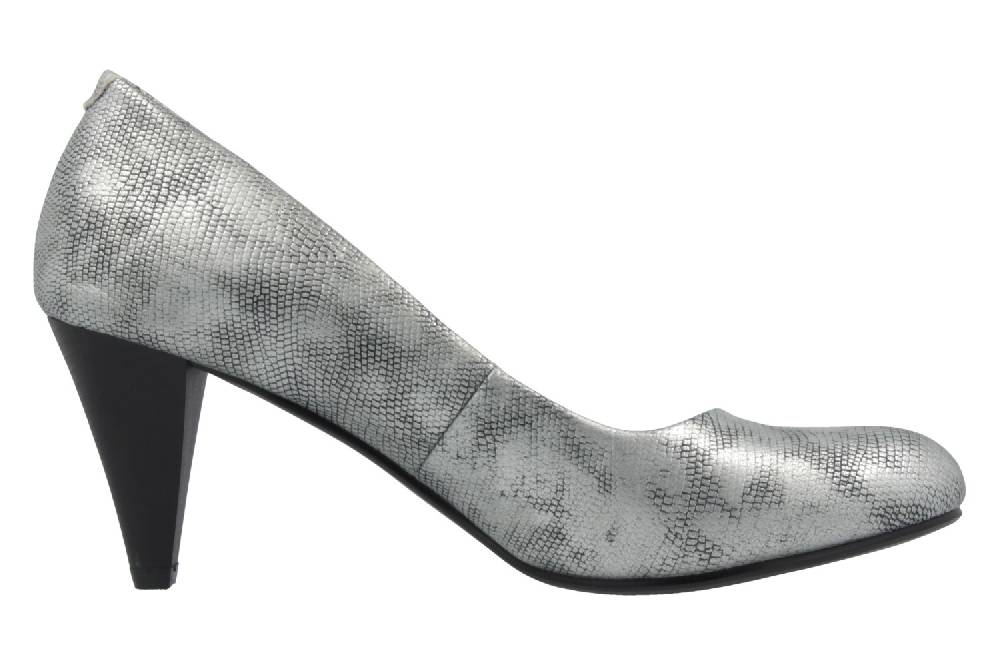 Fitters Footwear Pumps In Übergrößen Silber 2.469201 Silver PU Metallic Große Damenschuhe