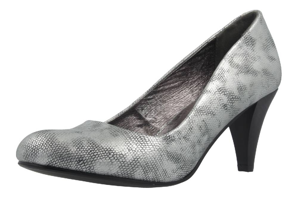 Fitters Footwear Pumps In Übergrößen Silber 2.469201 Silver PU Metallic Große Damenschuhe