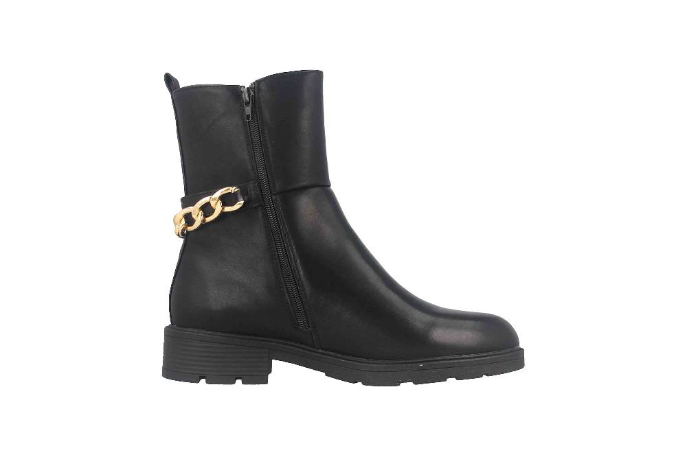 Fitters Footwear Rabea Stiefeletten In Übergrößen Schwarz 2AA0381301 Black Große Damenschuhe
