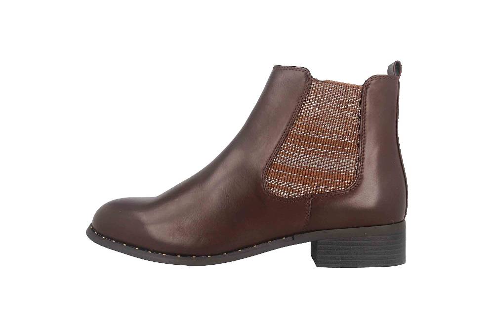 Fitters Footwear Sabine Stiefeletten in Übergrößen Braun 2239217 Brown große Damenschuhe