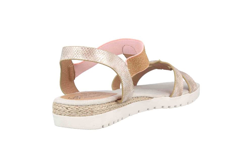 Fitters Footwear Sandalen In Übergrößen Beige 2TM12005 Jolie Tan Große Damenschuhe