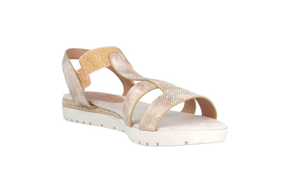 Fitters Footwear Sandalen In Übergrößen Beige 2TM12005 Jolie Tan Große Damenschuhe