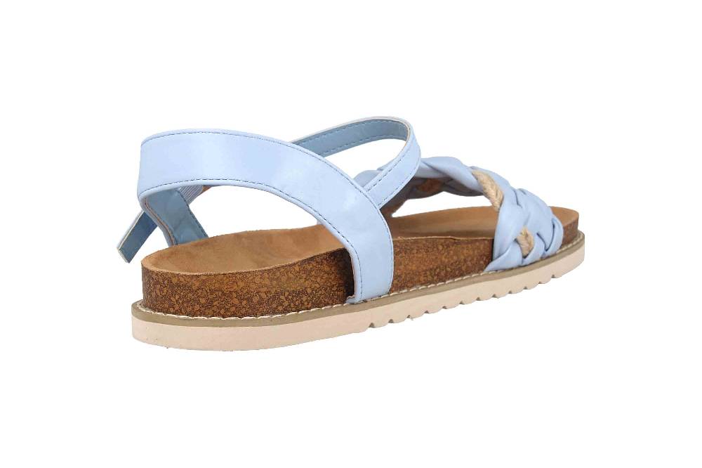 Fitters Footwear Sandalen In Übergrößen Blau 2TM12006 Jeanne Light Blue Große Damenschuhe