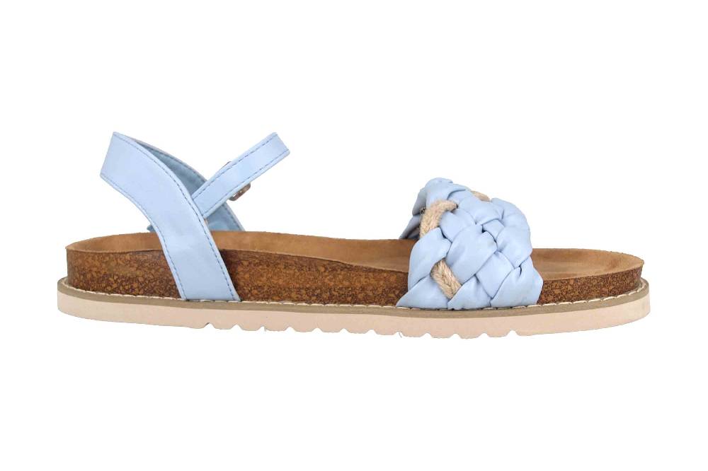 Fitters Footwear Sandalen In Übergrößen Blau 2TM12006 Jeanne Light Blue Große Damenschuhe