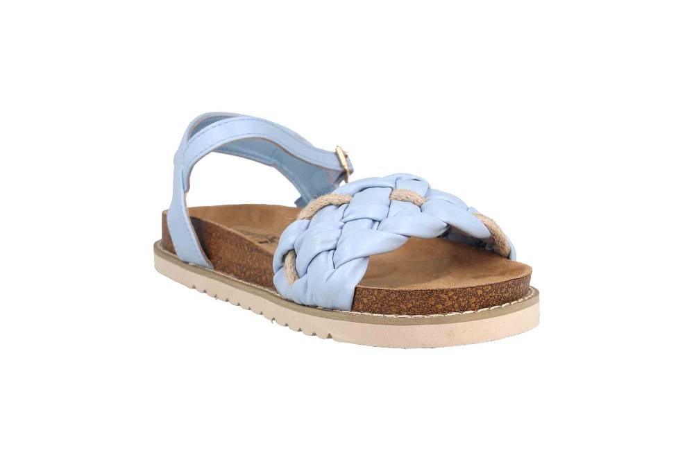 Fitters Footwear Sandalen In Übergrößen Blau 2TM12006 Jeanne Light Blue Große Damenschuhe