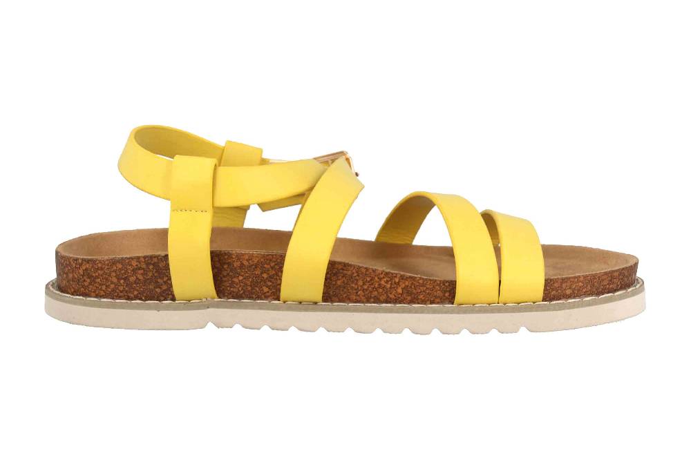 Fitters Footwear Sandalen In Übergrößen Gelb 2TM12005 Jolie Ochre Große Damenschuhe