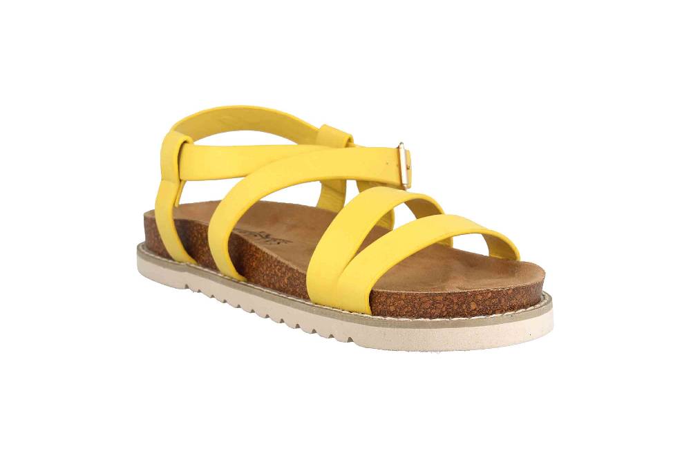 Fitters Footwear Sandalen In Übergrößen Gelb 2TM12005 Jolie Ochre Große Damenschuhe