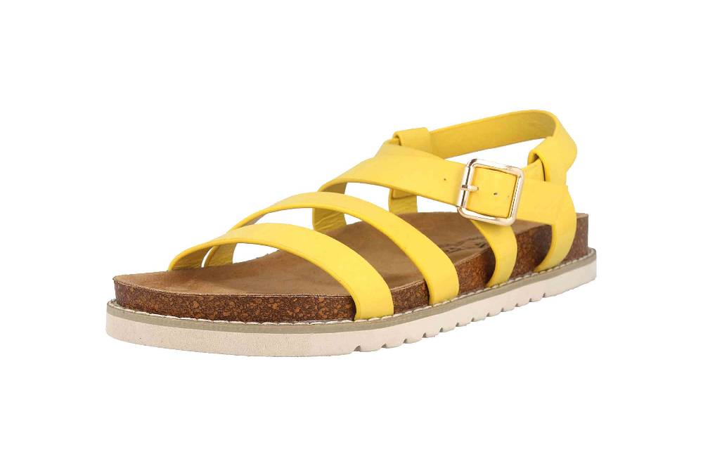 Fitters Footwear Sandalen In Übergrößen Gelb 2TM12005 Jolie Ochre Große Damenschuhe