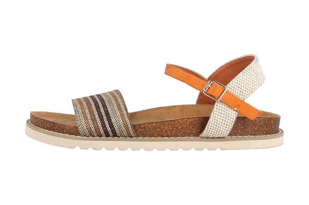 Fitters Footwear Sandalen in Übergrößen Orange 2TM12003 Anouk Orange große Damenschuhe