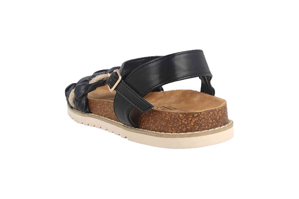 Fitters Footwear Sandalen In Übergrößen Schwarz 2TM12006 Jeanne Black Große Damenschuhe
