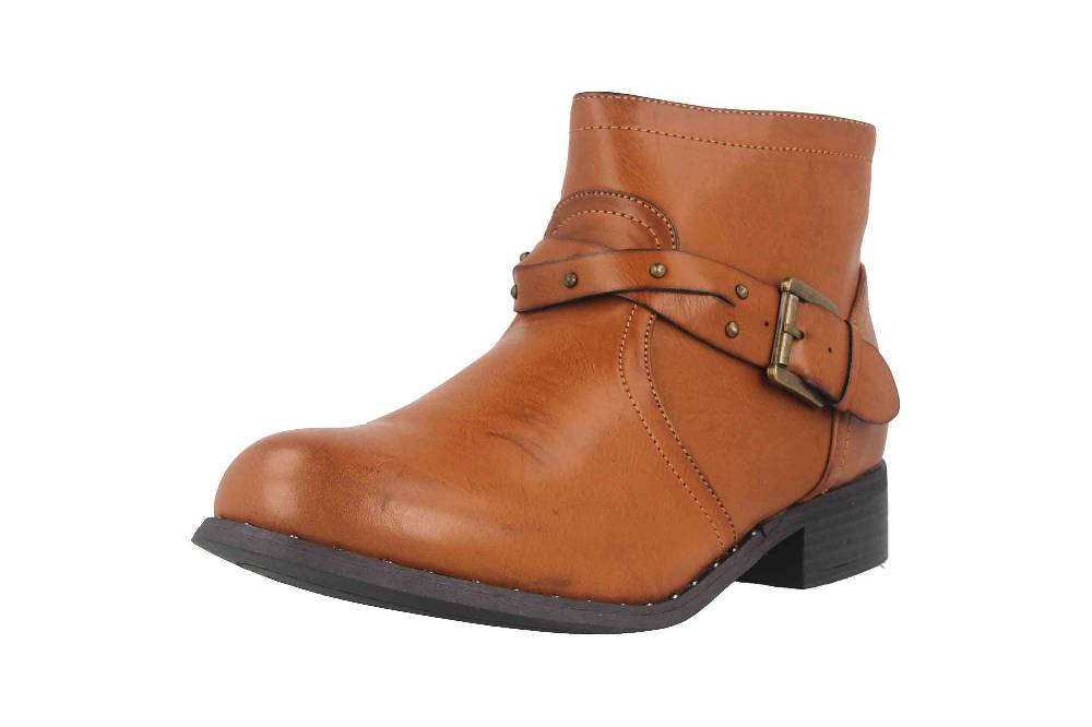 Fitters Footwear Shannon Stiefeletten In Übergrößen Braun 2.239201 Brandy Große Damenschuhe