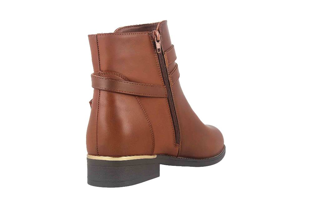 Fitters Footwear Sina Stiefeletten In Übergrößen Braun 2AA0211306 Cognac Große Damenschuhe