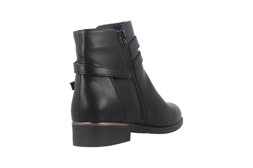 Fitters Footwear Sina Stiefeletten In Übergrößen Schwarz 2AA0211306 Black Große Damenschuhe