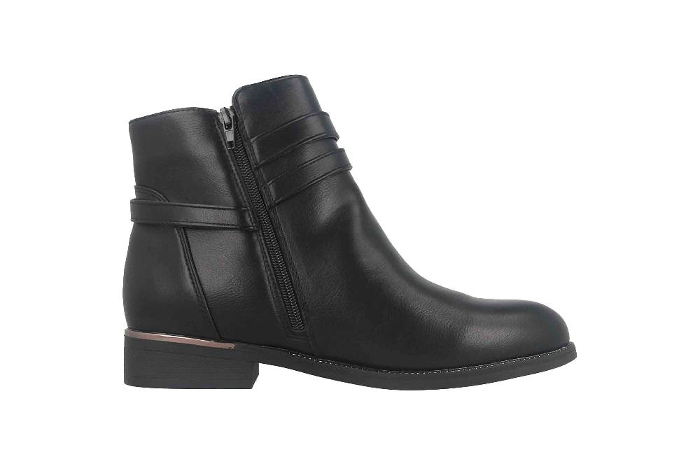 Fitters Footwear Sina Stiefeletten In Übergrößen Schwarz 2AA0211306 Black Große Damenschuhe