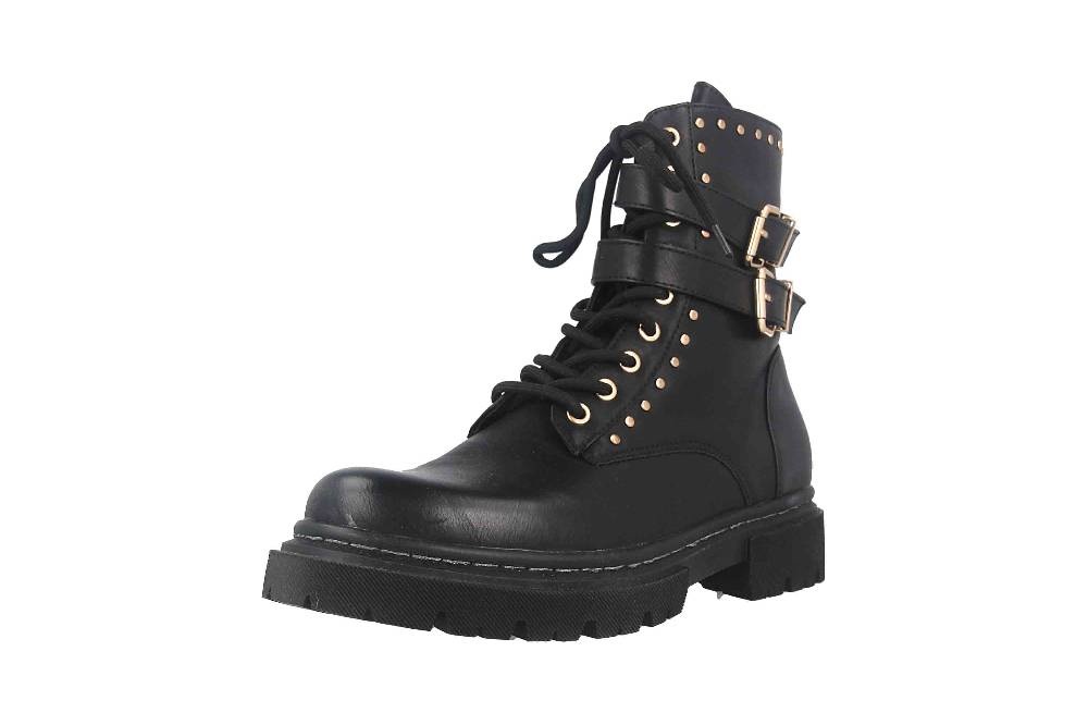 Fitters Footwear Stiefel In Übergrößen Schwarz 2AC3805 Tatia Black Große Damenschuhe
