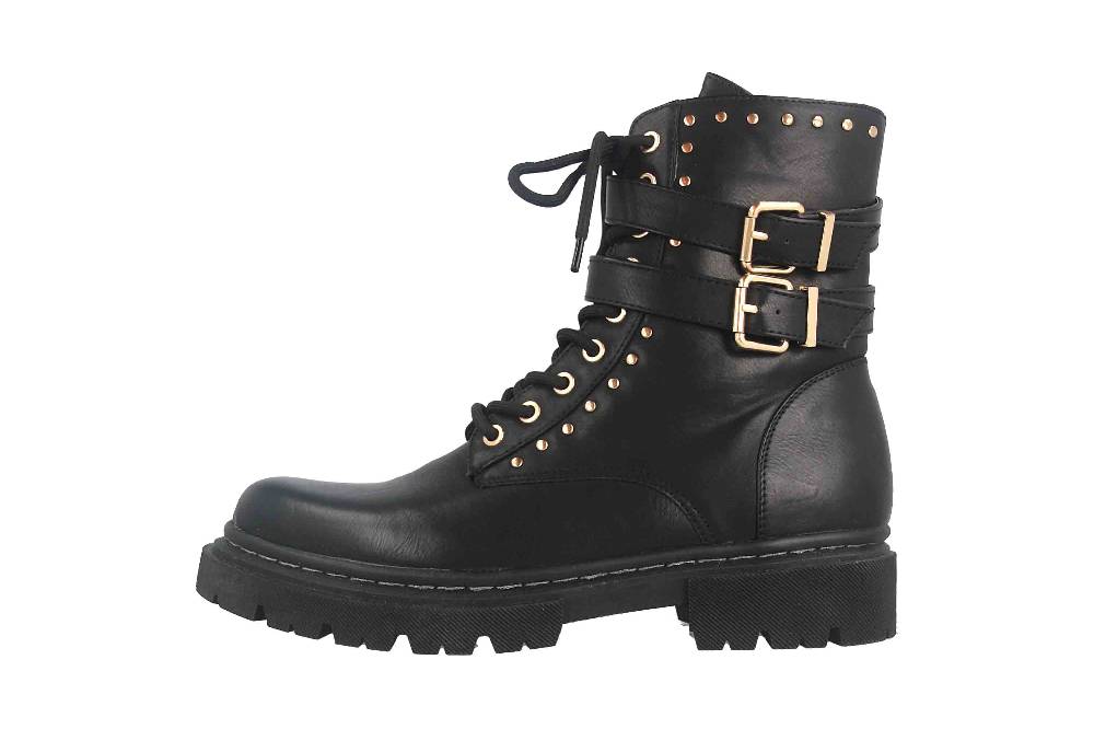 Fitters Footwear Stiefel in Übergrößen Schwarz 2AC3805 Tatia Black große Damenschuhe