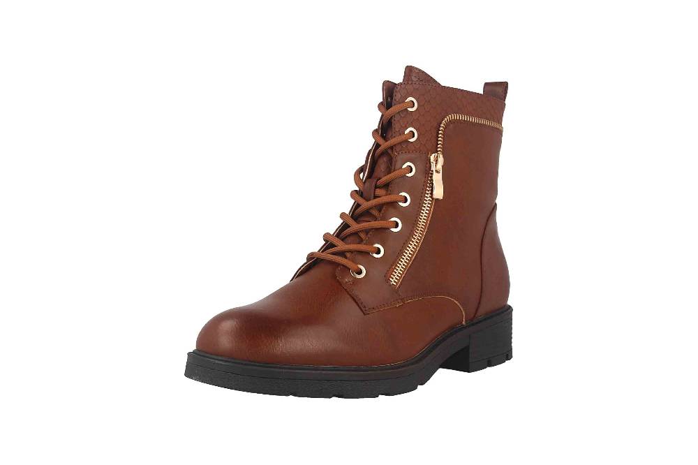 Fitters Footwear Stiefeletten In Übergrößen Braun 2237233 Perunscha Brandy Große Damenschuhe