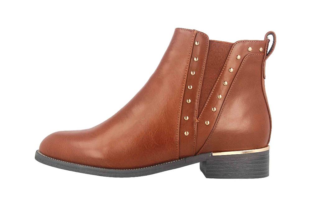 Fitters Footwear Stiefeletten in Übergrößen Braun 2232637 Paula Brandy große Damenschuhe