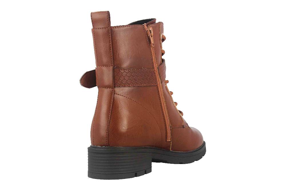 Fitters Footwear Stiefeletten In Übergrößen Braun 2237231 Amalia Brandy Große Damenschuhe