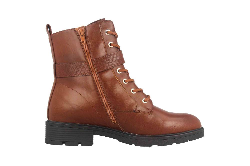 Fitters Footwear Stiefeletten In Übergrößen Braun 2237231 Amalia Brandy Große Damenschuhe