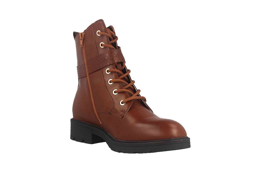 Fitters Footwear Stiefeletten In Übergrößen Braun 2237231 Amalia Brandy Große Damenschuhe