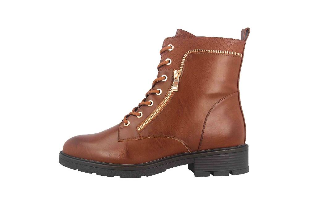 Fitters Footwear Stiefeletten in Übergrößen Braun 2237233 Perunscha Brandy große Damenschuhe