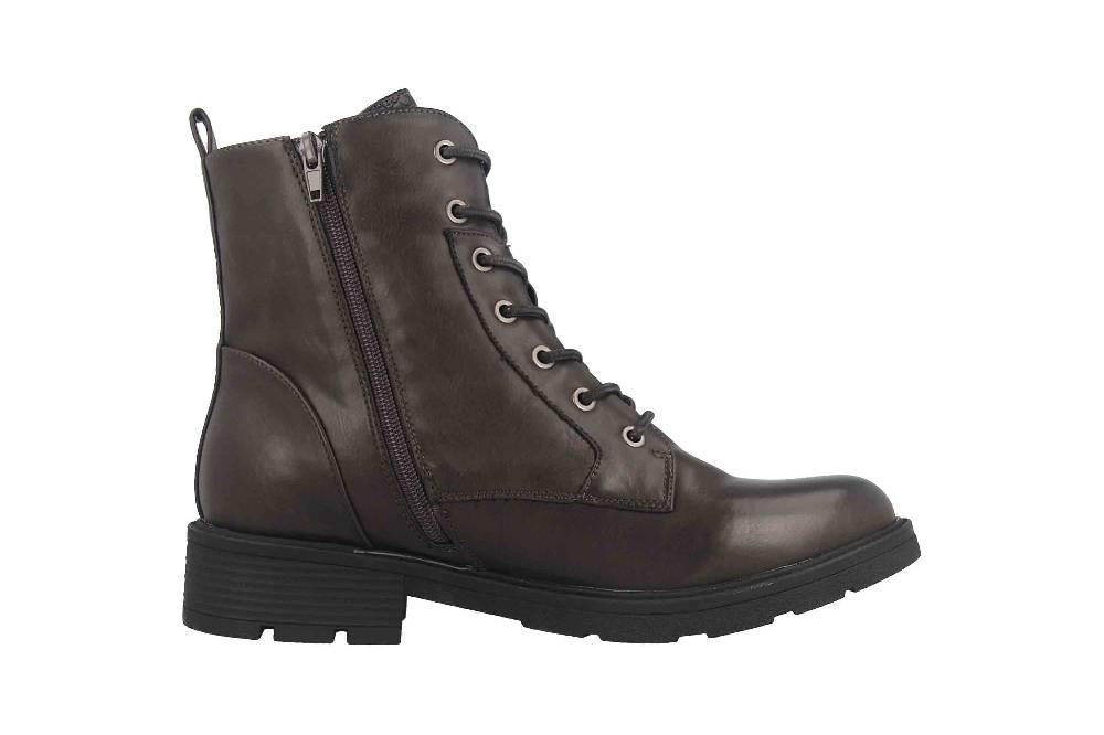 Fitters Footwear Stiefeletten In Übergrößen Grau 2237233 Perunscha Grey Große Damenschuhe