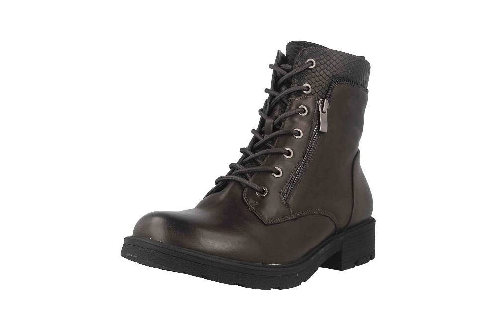 Fitters Footwear Stiefeletten In Übergrößen Grau 2237233 Perunscha Grey Große Damenschuhe