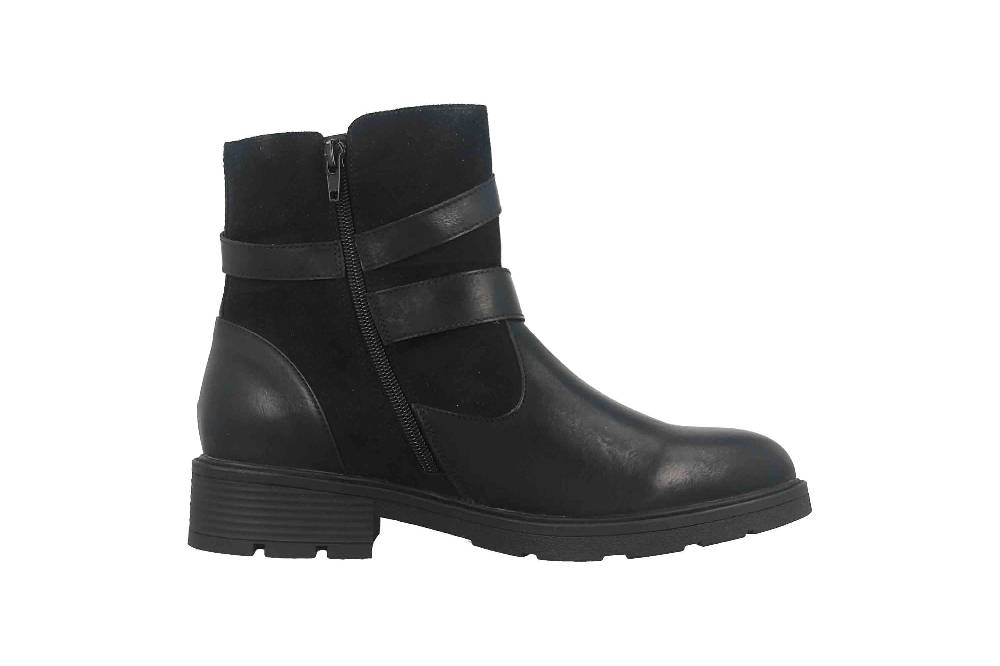 Fitters Footwear Stiefeletten In Übergrößen Schwarz 2237218 Laia Black Große Damenschuhe