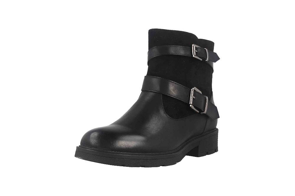 Fitters Footwear Stiefeletten In Übergrößen Schwarz 2237218 Laia Black Große Damenschuhe