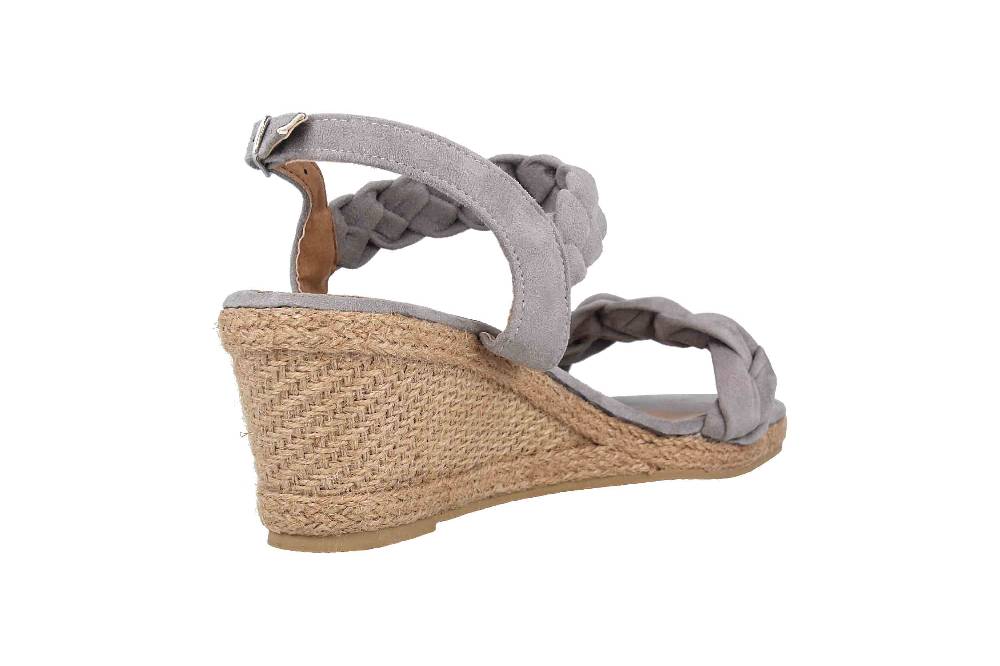 Fitters Footwear Tess Sandalen In Übergrößen Grau 2.786116 Grey Große Damenschuhe