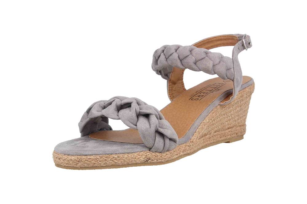 Fitters Footwear Tess Sandalen In Übergrößen Grau 2.786116 Grey Große Damenschuhe