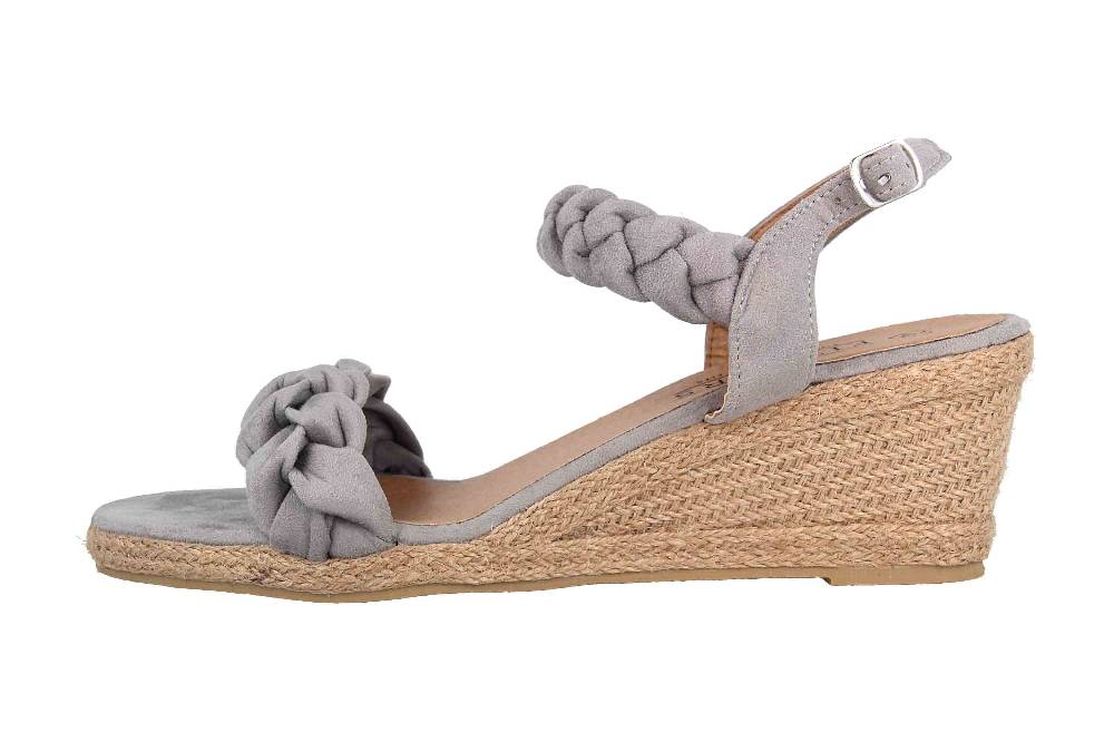 Fitters Footwear Tess Sandalen in Übergrößen Grau 2.786116 Grey große Damenschuhe