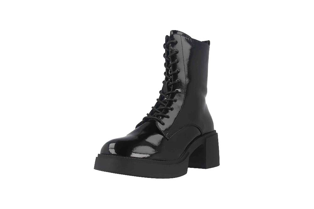 Fitters Footwear Tiana Stiefeletten In Übergrößen Schwarz 2TT0300201 Black Patent Große Damenschuhe