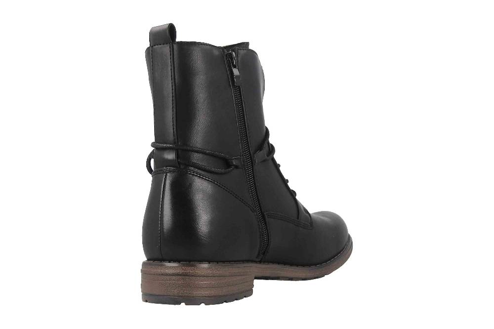 Fitters Footwear Vera Stiefeletten In Übergrößen Schwarz 2.252323 Black Große Damenschuhe