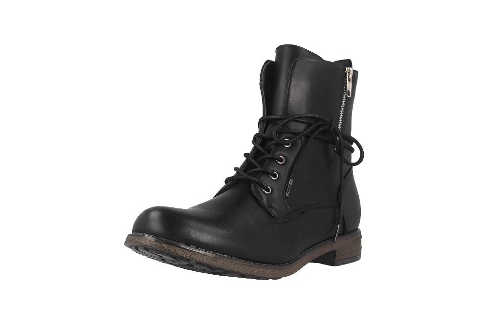 Fitters Footwear Vera Stiefeletten In Übergrößen Schwarz 2.252323 Black Große Damenschuhe