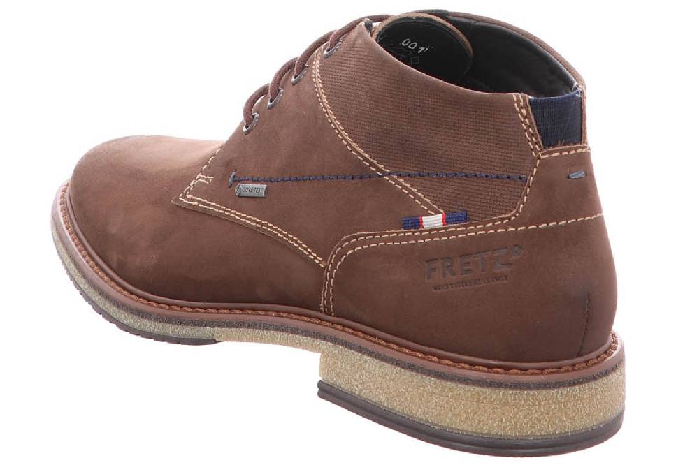 Fretz Men Andrew Boots In Übergrößen Braun 6916.8116-38 Große Herrenschuhe