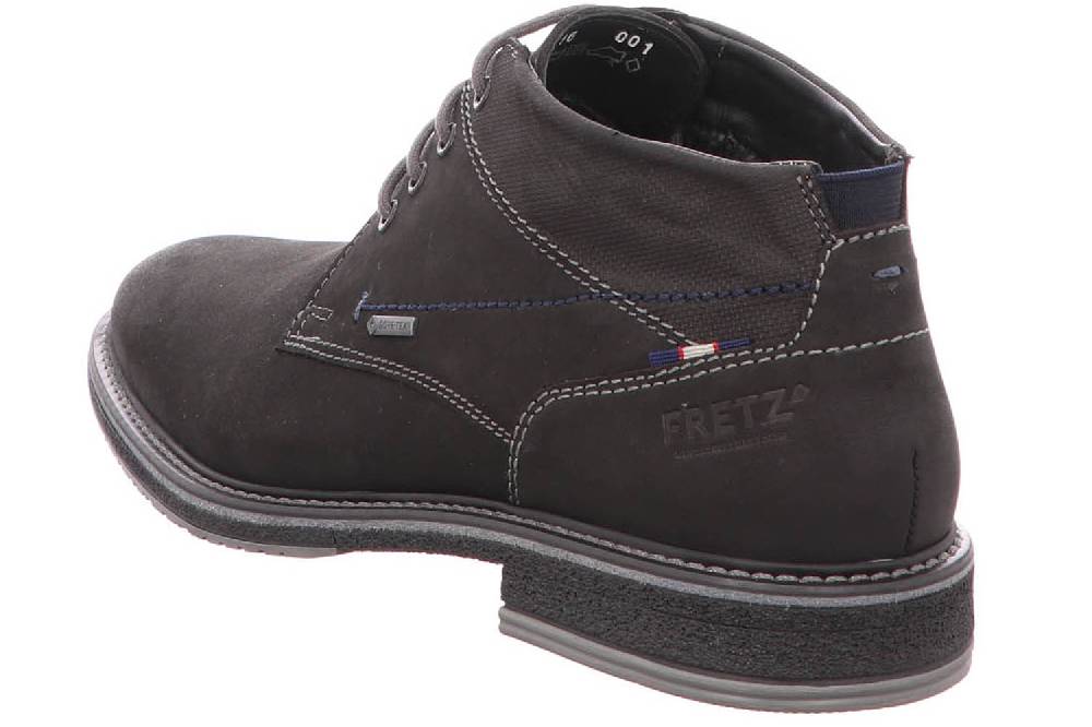 Fretz Men Andrew Boots In Übergrößen Schwarz 6916.8116-51 Große Herrenschuhe